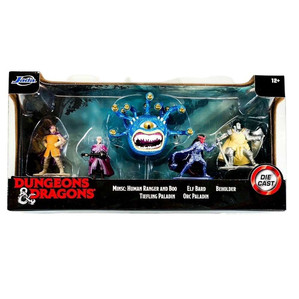 Dungeons & Dragons‎ Die Cast Figures 5-Pack Minsc Boo Beholder Elf Orc Jada NEW